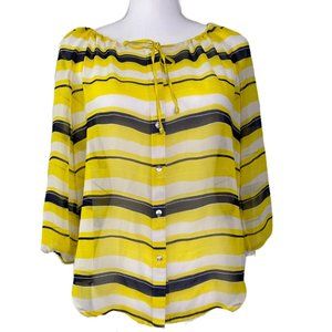 Ann Taylor sheer cover blouse  Small Petite